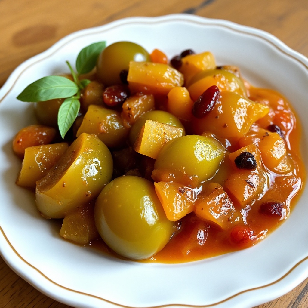 Spiced Green Tomato Preserve