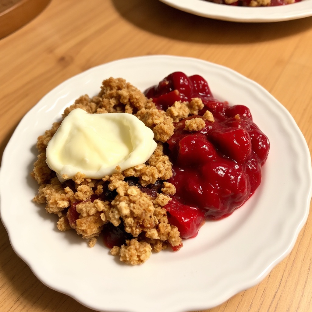 Cherry Oat Crumble Delight