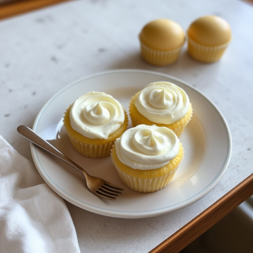 Vanilla Cream Delight Cupcakes
