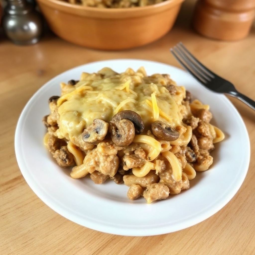 Cremiger Thunfisch- und Pilzauflauf