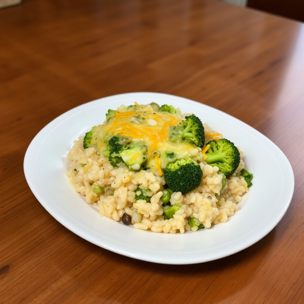 Sformato di Broccoli e Riso con Formaggio