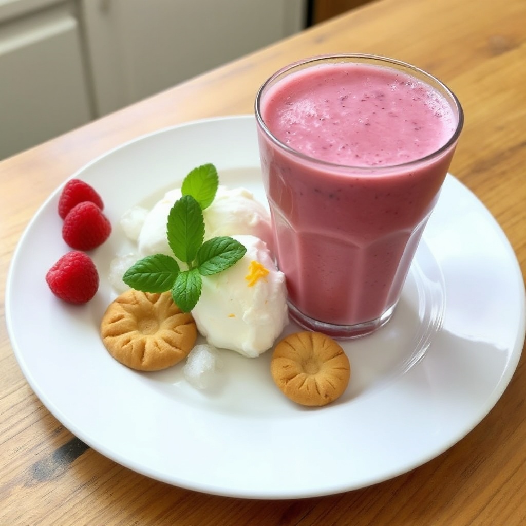 Himbeer-Mandel-Delight-Smoothie