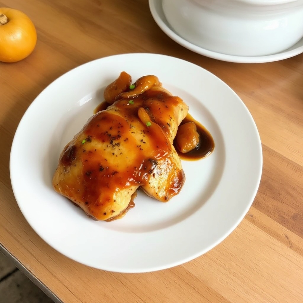 Pollo Glassato alle Albicocche Salato