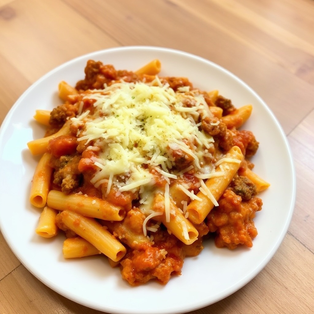 Delizioso Rigatoni al Forno con Formaggio