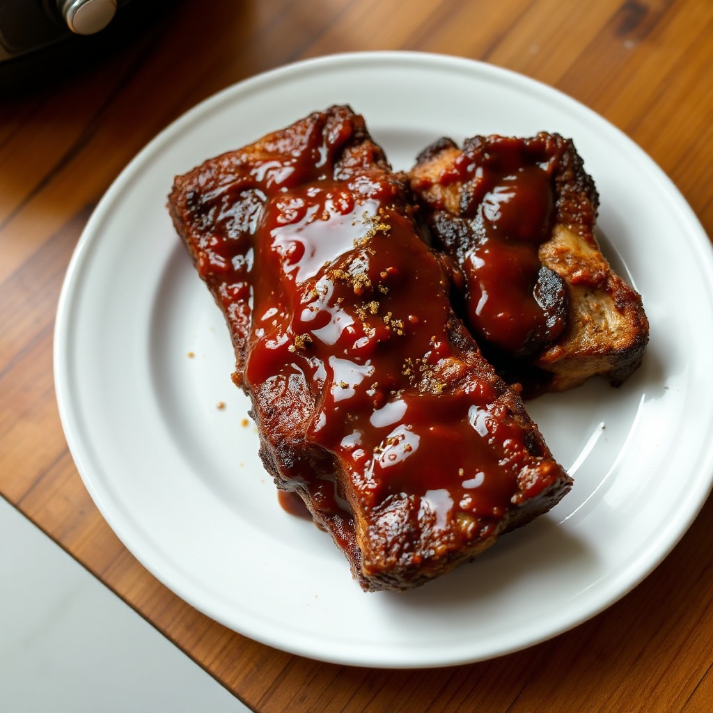 Langsame Koch Smoky BBQ Rippchen