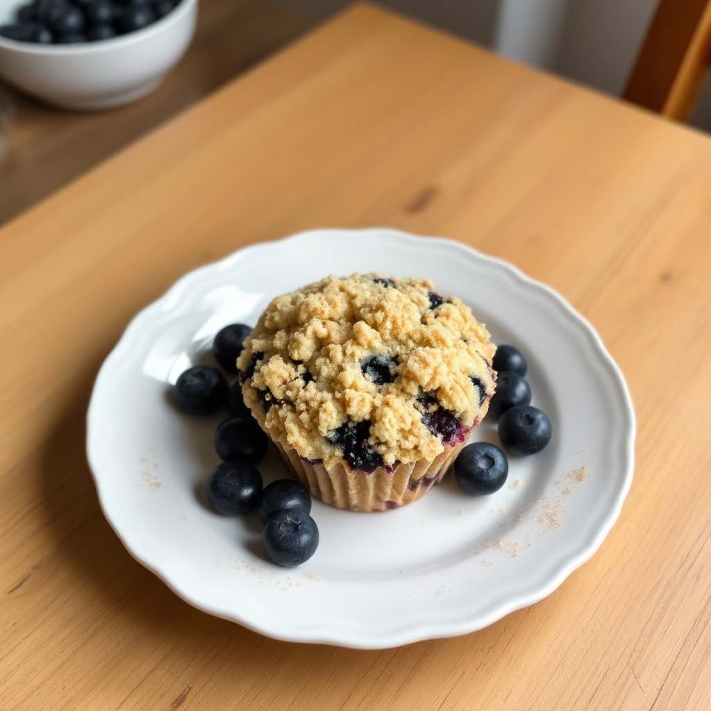 Leckere Heidelbeer-Crumble-Muffins
