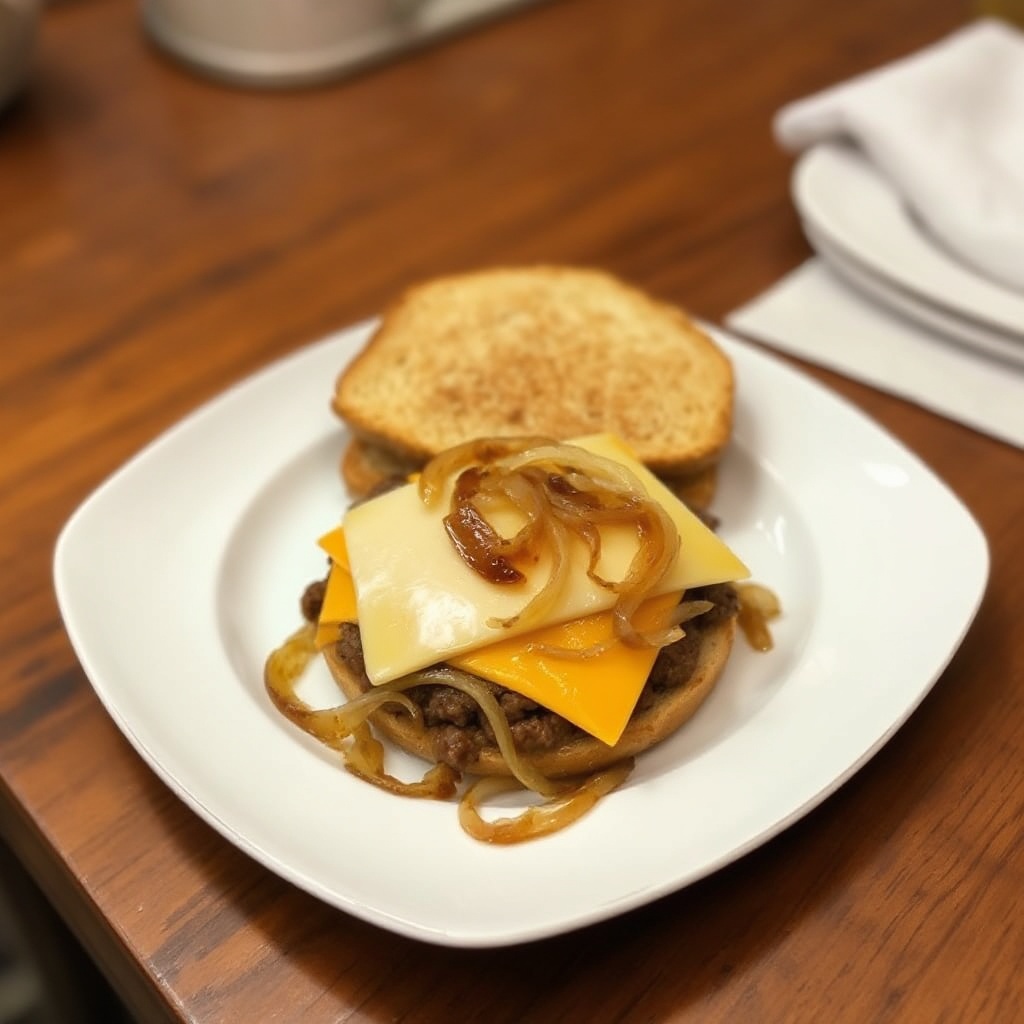 Patty Melt Gourmet con Cipolle Caramellate