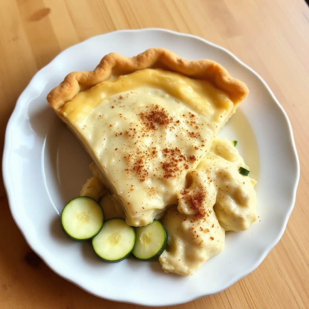 Torta Cremosa di Zucchine con un Tocco di Spezie