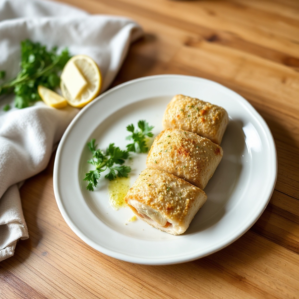 Involtini di Pollo Croccanti al Limone e Aglio