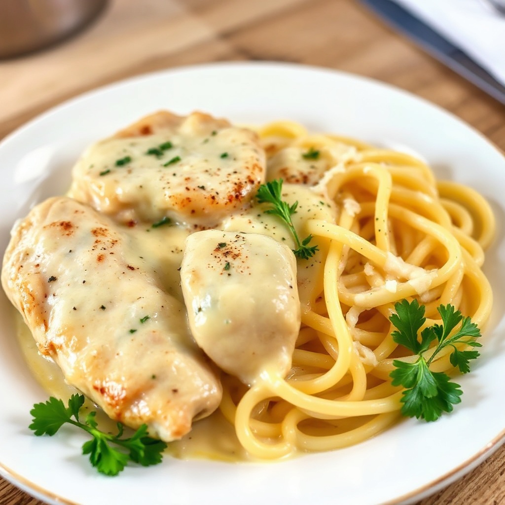 Pollo al Limone Piccante con Salsa Cremosa