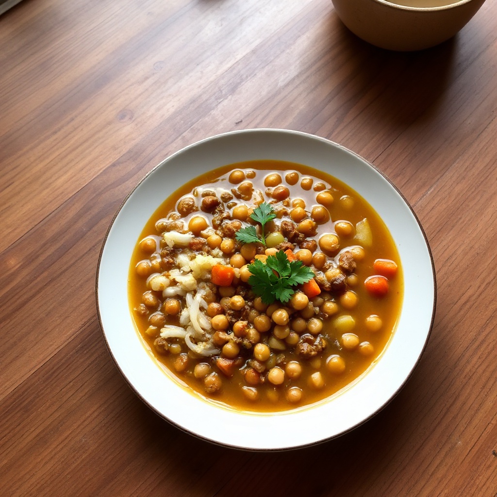 Zuppa di Lenticchie e Ceci Speziata