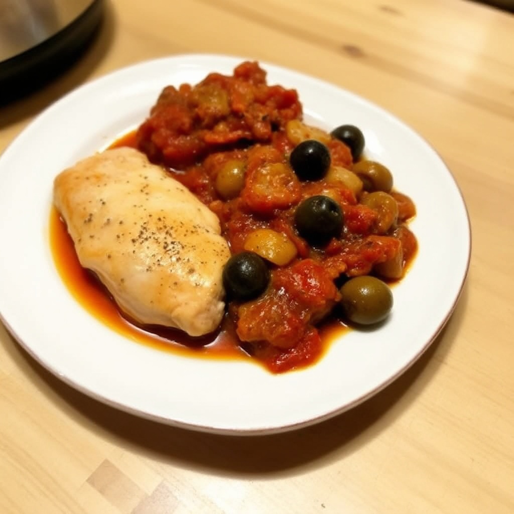 Langsame Kochspanische Hähnchen