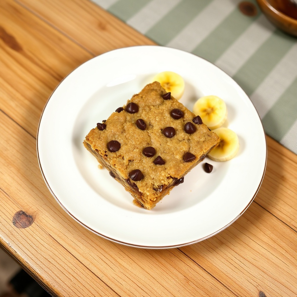 Banana Chocolate Chip Walnut Bars