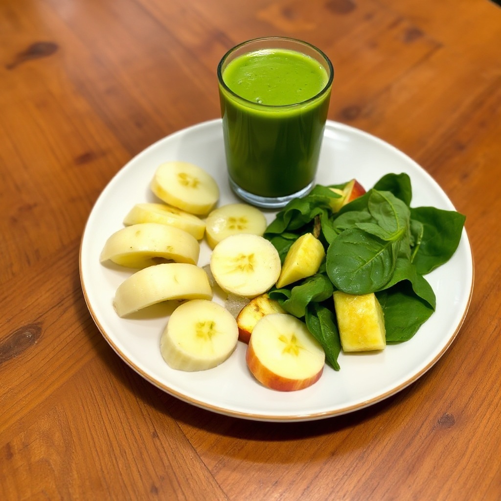 Lebendiger Grüner Genuss Smoothie