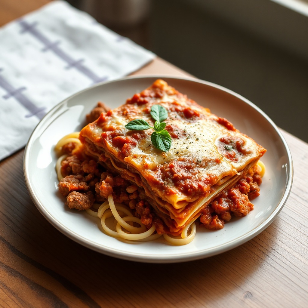 Lasagna Italiana Classica con un Tocco Speciale