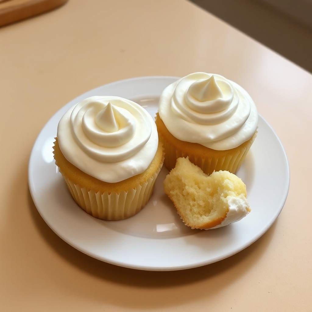 Cupcake alla Vaniglia Classici con Crema di Burro