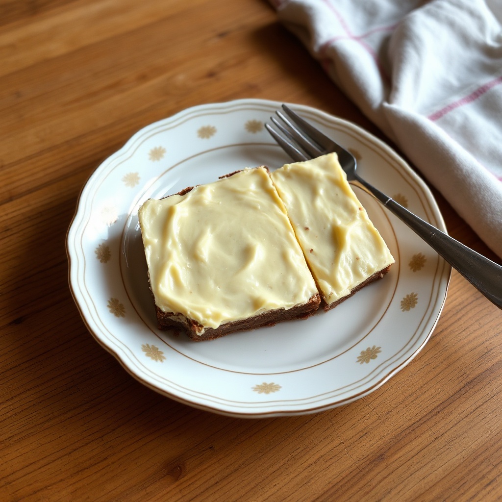 Quadrati di Fudge alla Vaniglia Crema