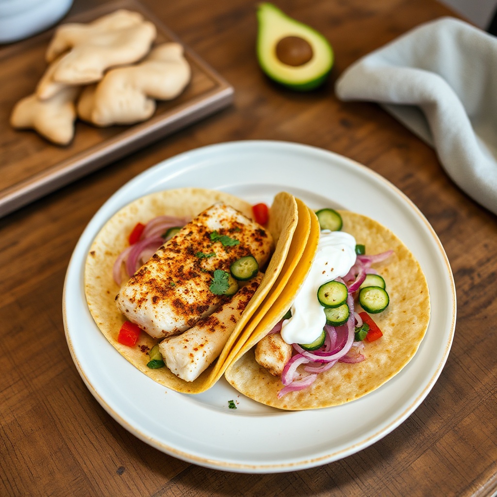 Würzige Gegrillte Fisch-Tacos