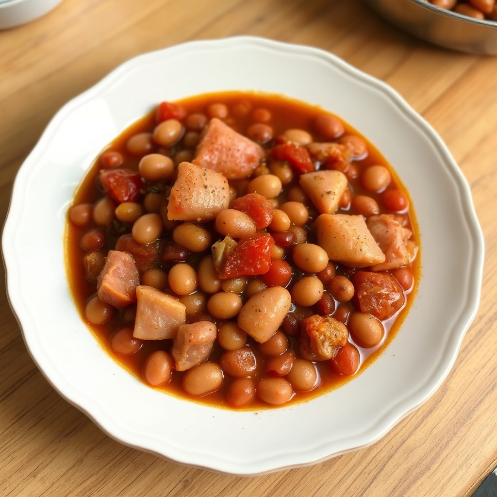 Stufato di Prosciutto e Fagioli