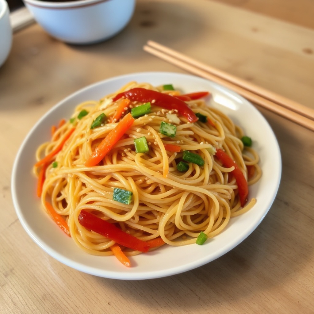 Asiatisch inspirierter Sesam-Nudelsalat