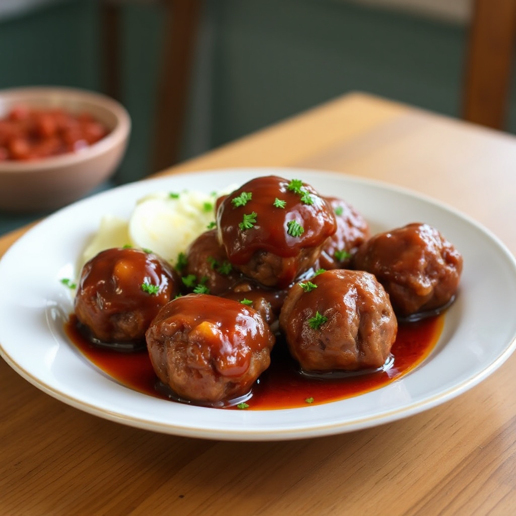 Savory Glazed Meatballs