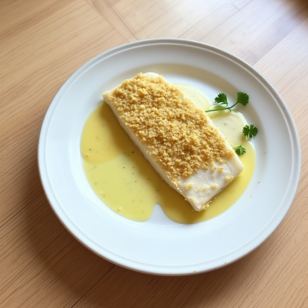 Macadamia Crusted Sole with Lemon Butter Sauce