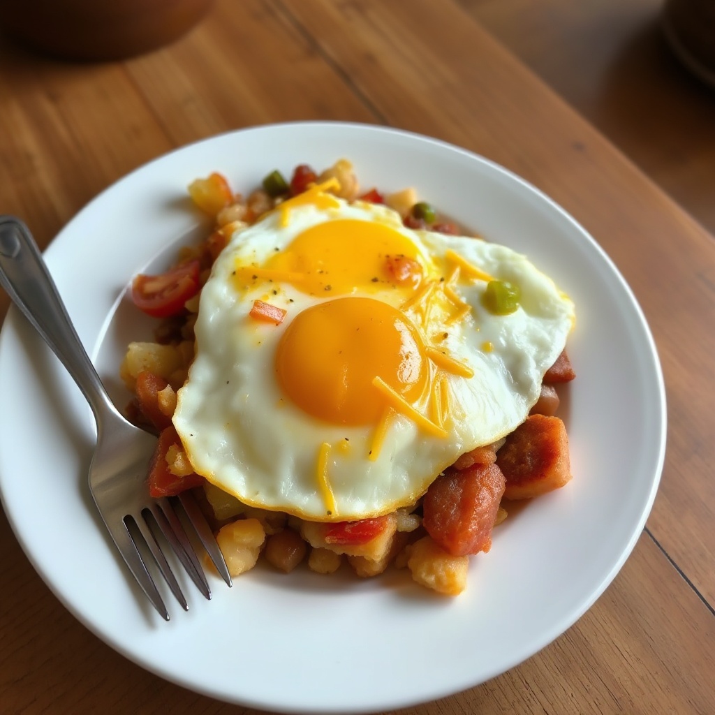 Herzhafter Morgenauflauf