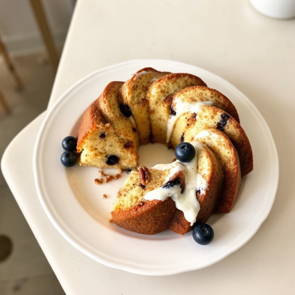 Blaubeer-Zitronen-Sauerrahm-Bundt-Kuchen