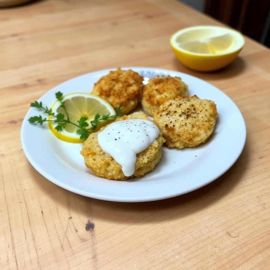 Knusprige Gebackene Fischbissen