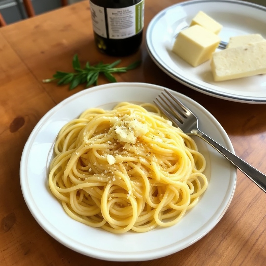 Delizia di Pasta al Burro e Limone con Aglio