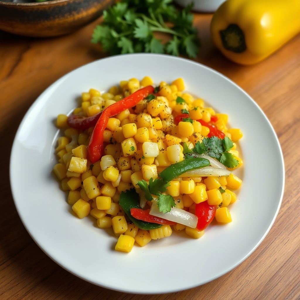 Zesty Corn and Bell Pepper Sauté