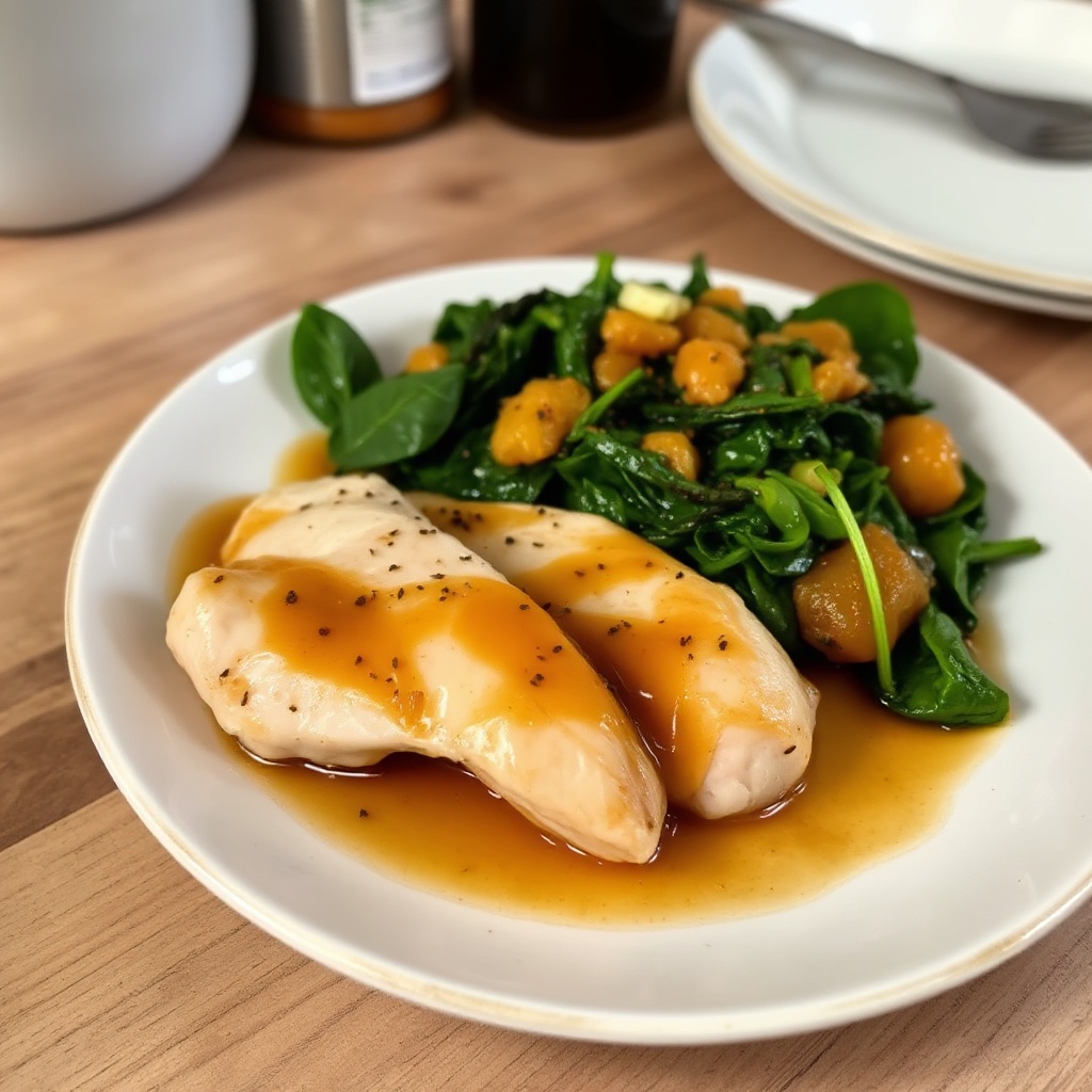 Asiatisch inspiriertes Hähnchen mit vanille-infused Aprikosen-Glasur