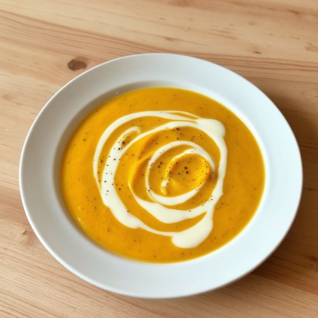 Cremige Butternut-Kürbis-Suppe