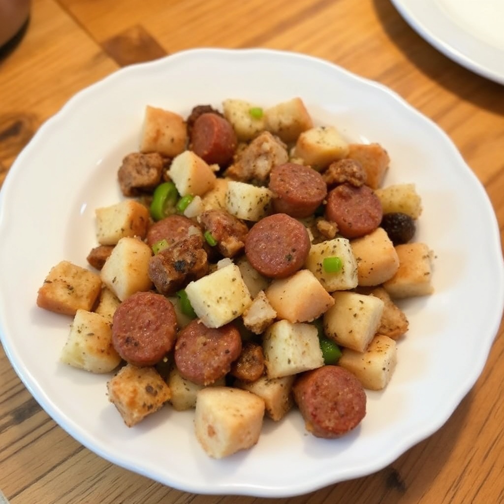 Ripieno Salato di Salsiccia e Erbe per Tacchino