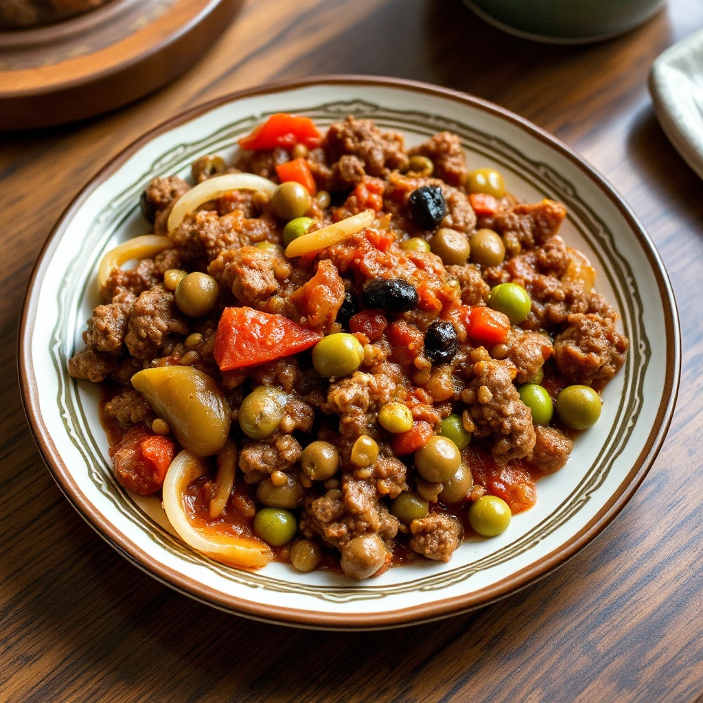 Picadillo di Manzo Salato con un Tocco Speciale