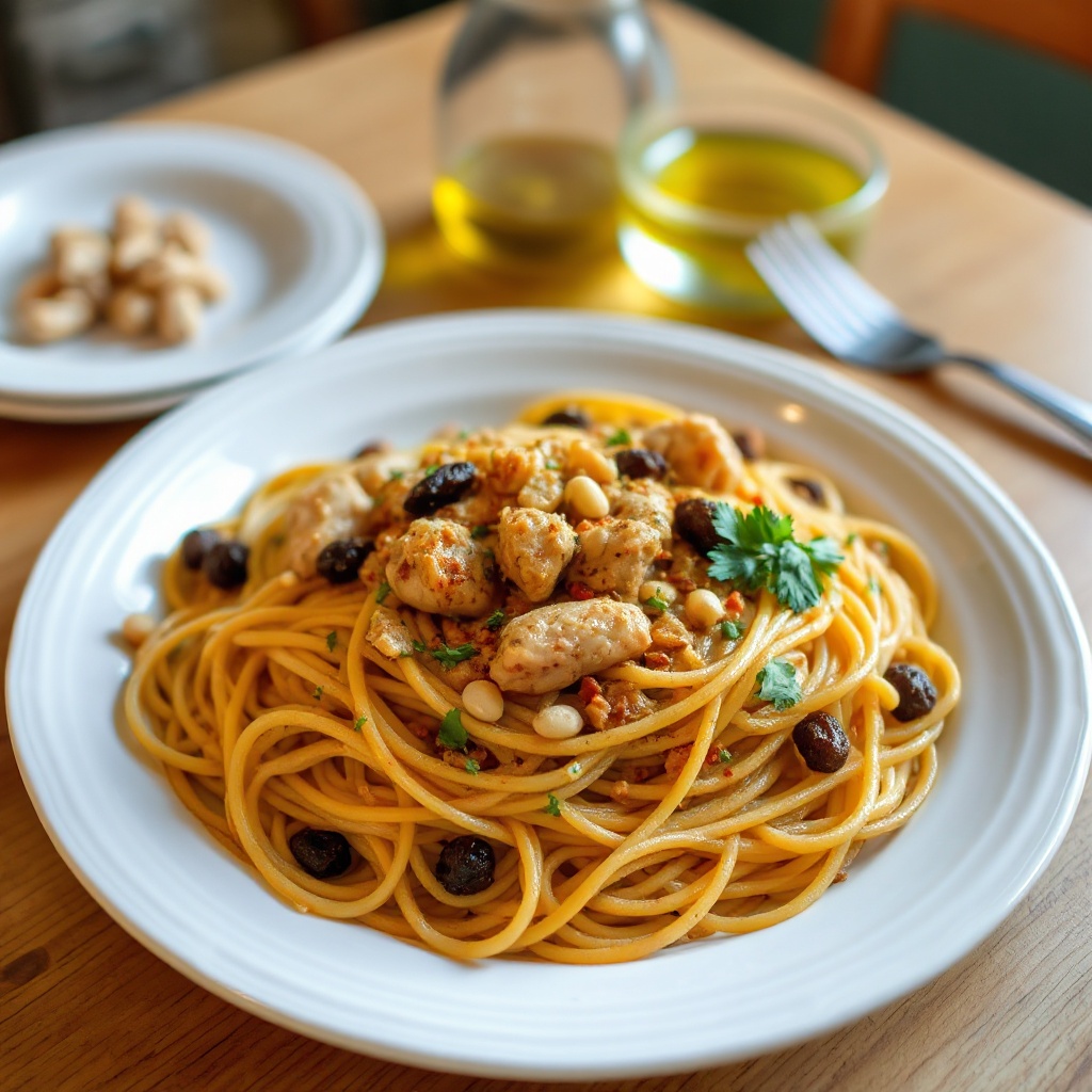 Middle Eastern Spiced Chicken Pasta