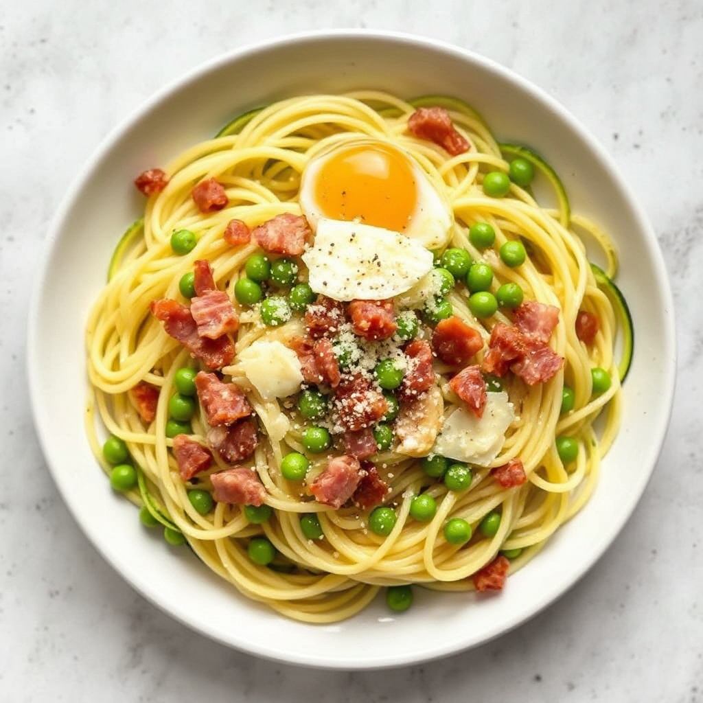 Zucchini Noodle Carbonara