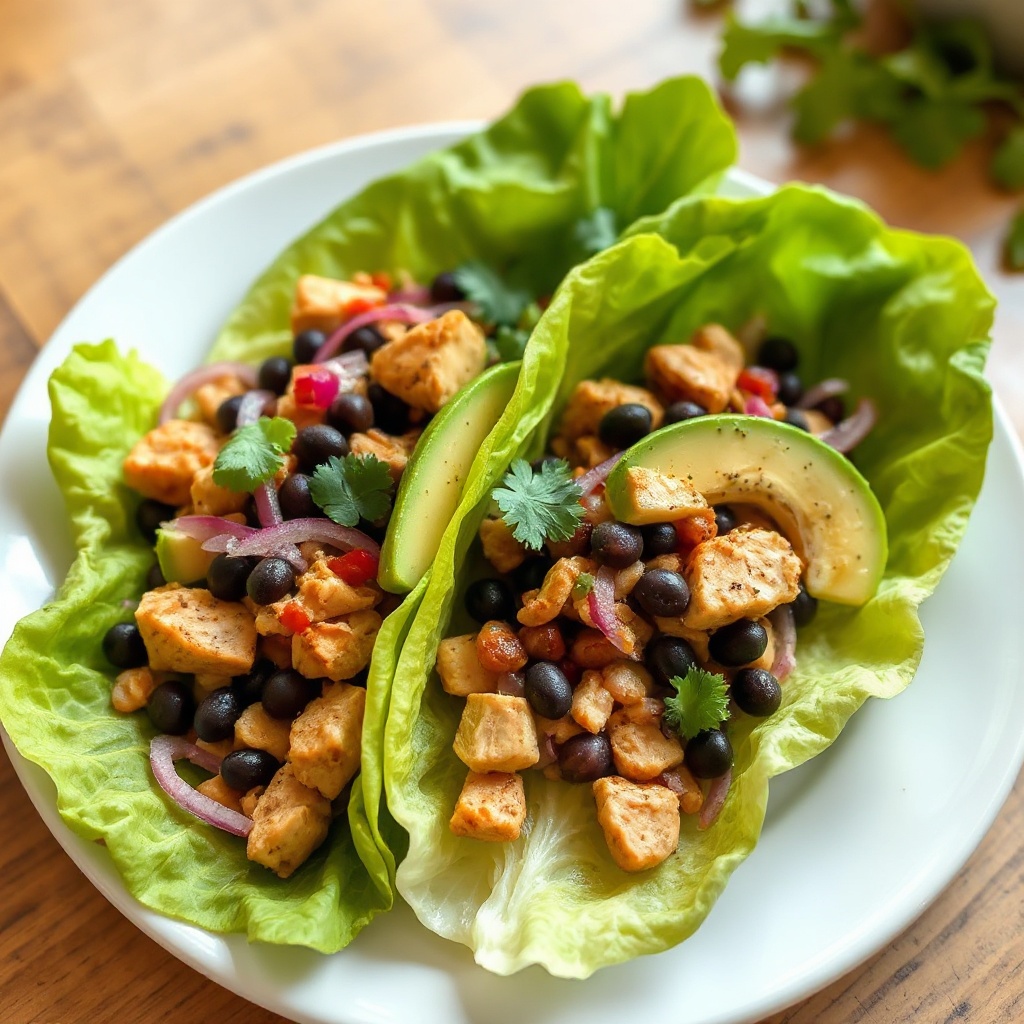 Wraps di Insalata di Pollo Chipotle Piccante