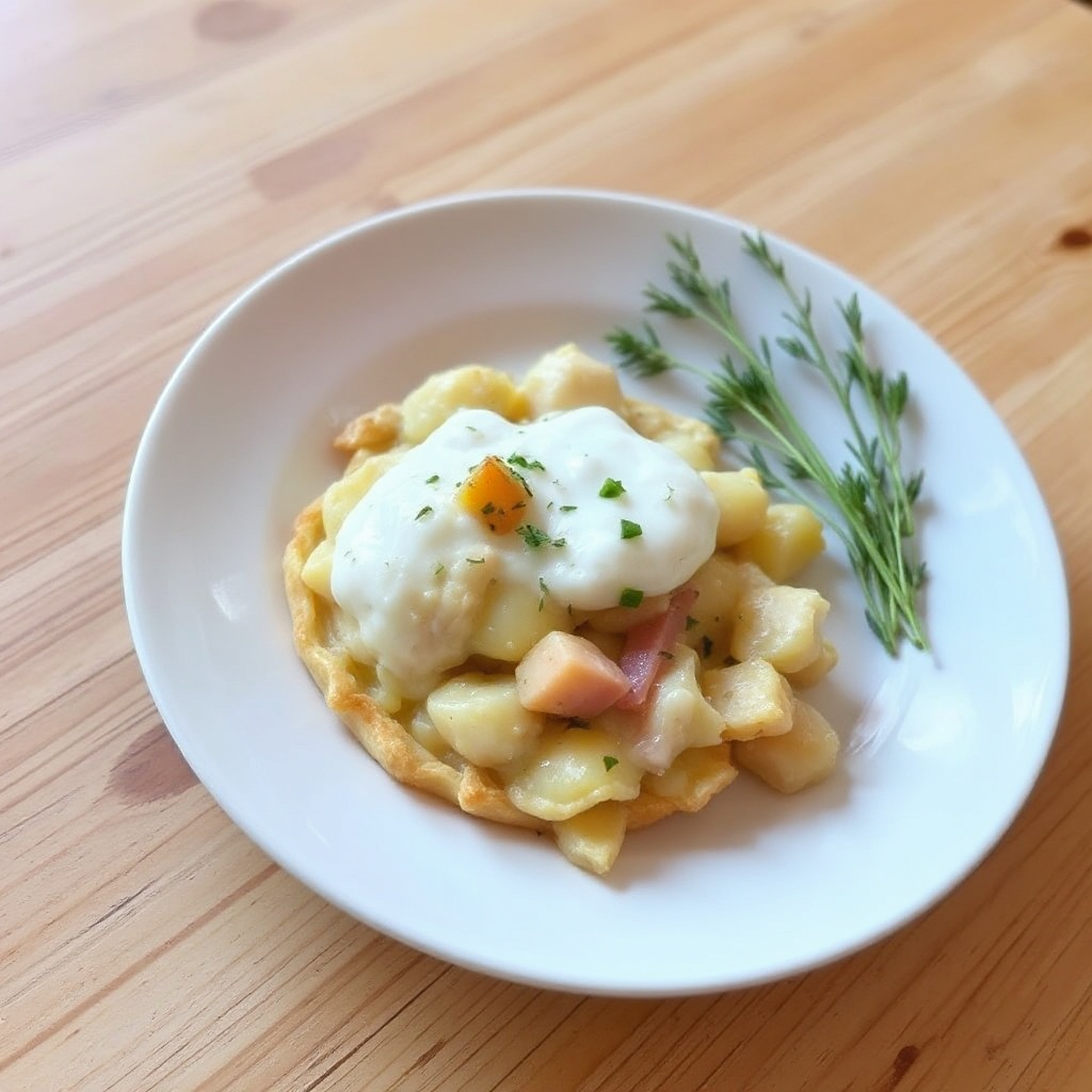 Torta Salata di Pollo, Porri e Patate