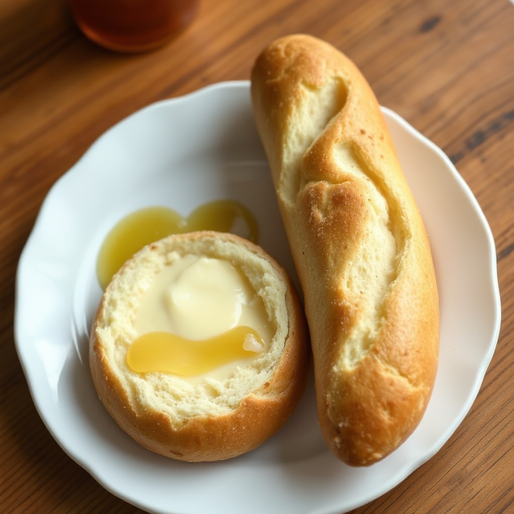 Rustikale Honigbutter-Baguettes