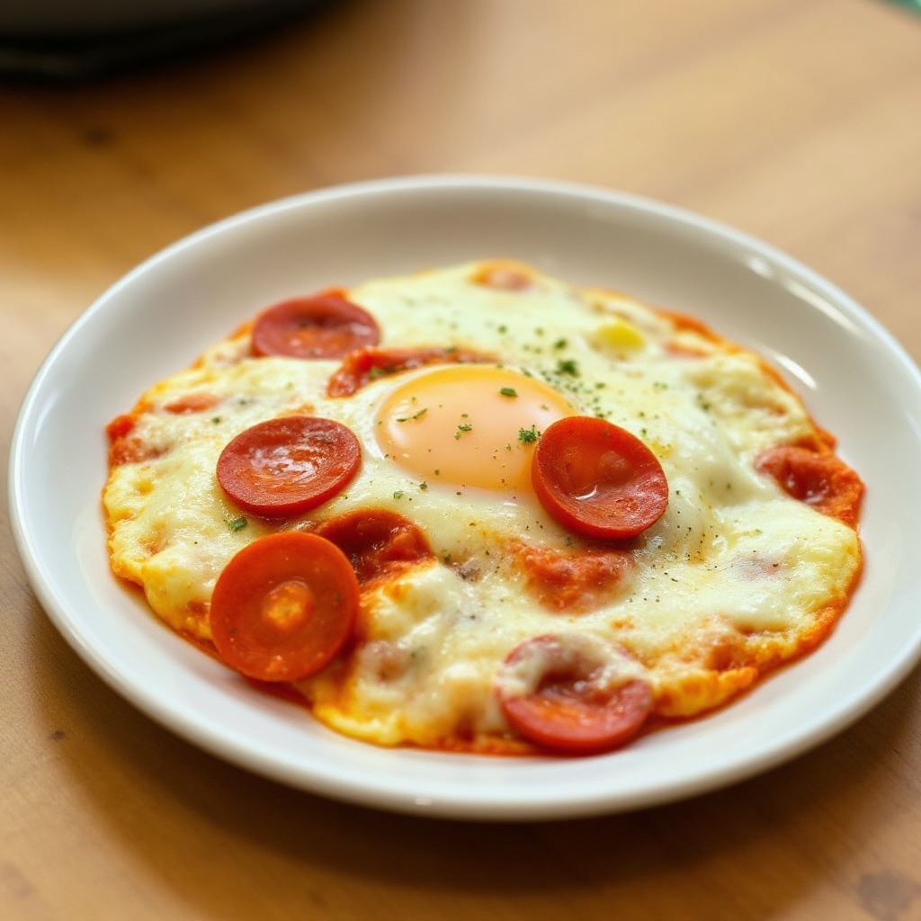 Käse-Peperoni-Ei-Pfanne