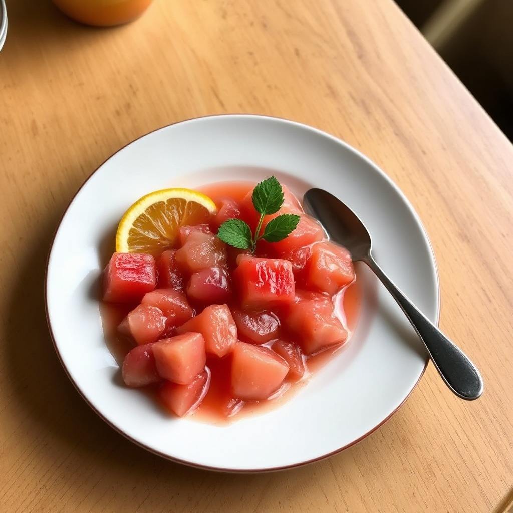 Zesty Rhabarberkompott