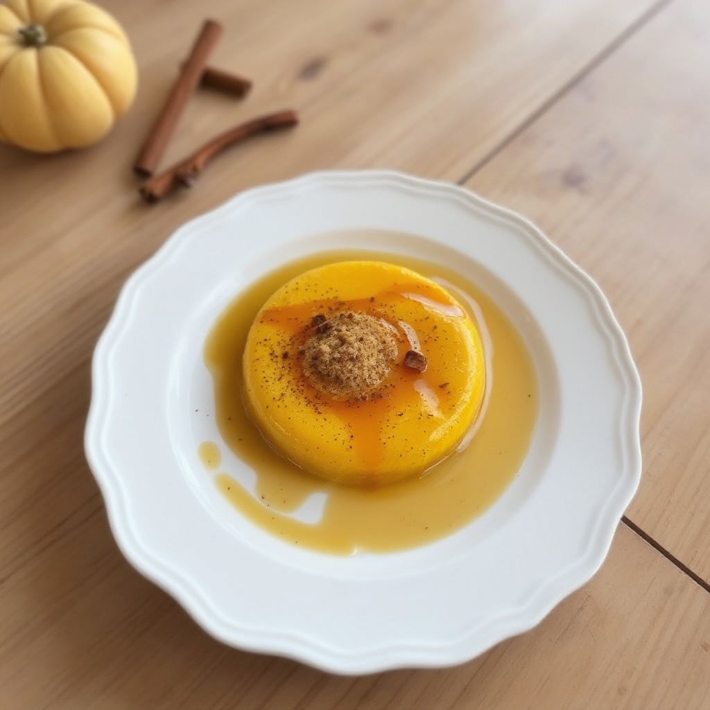 Gewürzter Kürbis-Mandel-Custard