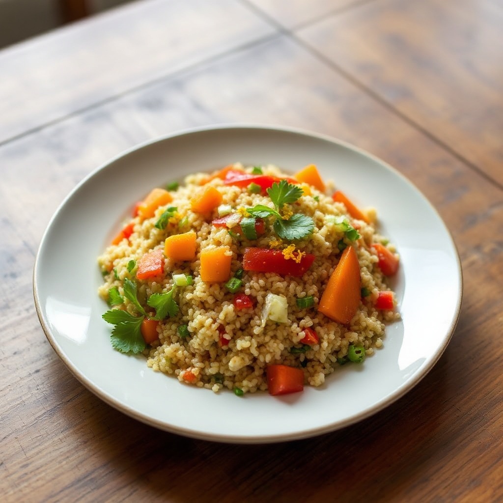 Tropischer Quinoa-Salat mit Zitrusnote