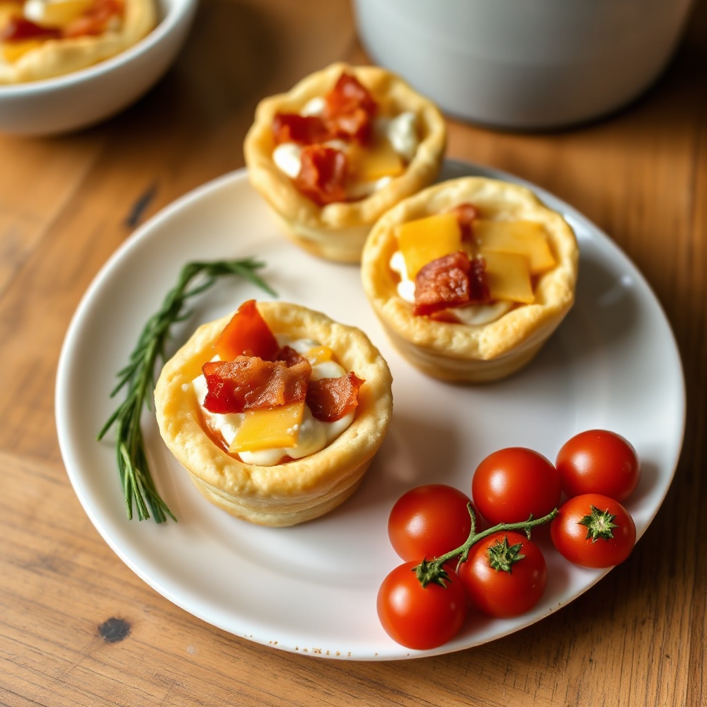 Savory Bacon-Tomato Biscuit Cups