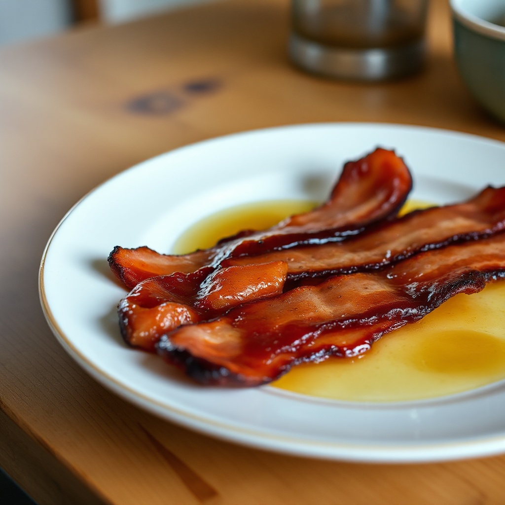 Bacon al Forno Glassato con Sciroppo d'Acero
