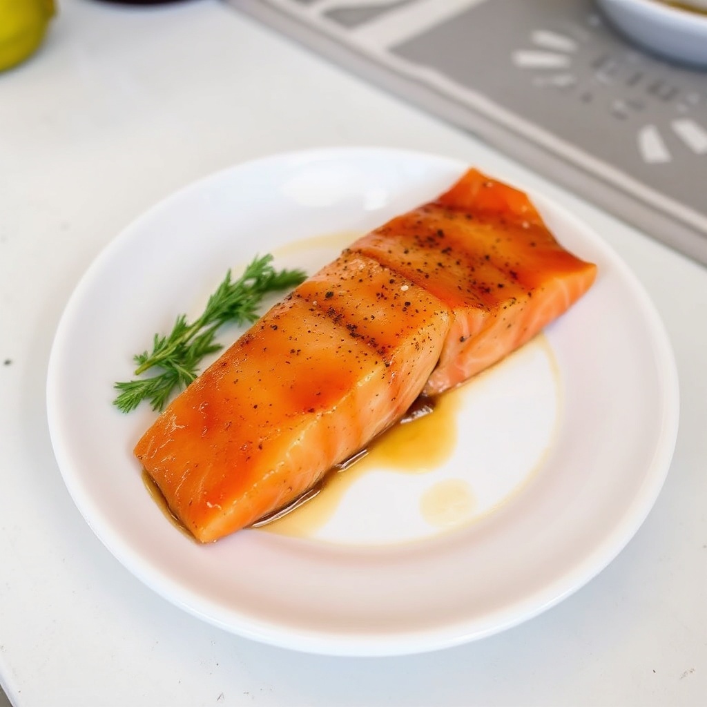 Honey-Glazed Smoked Salmon Strips