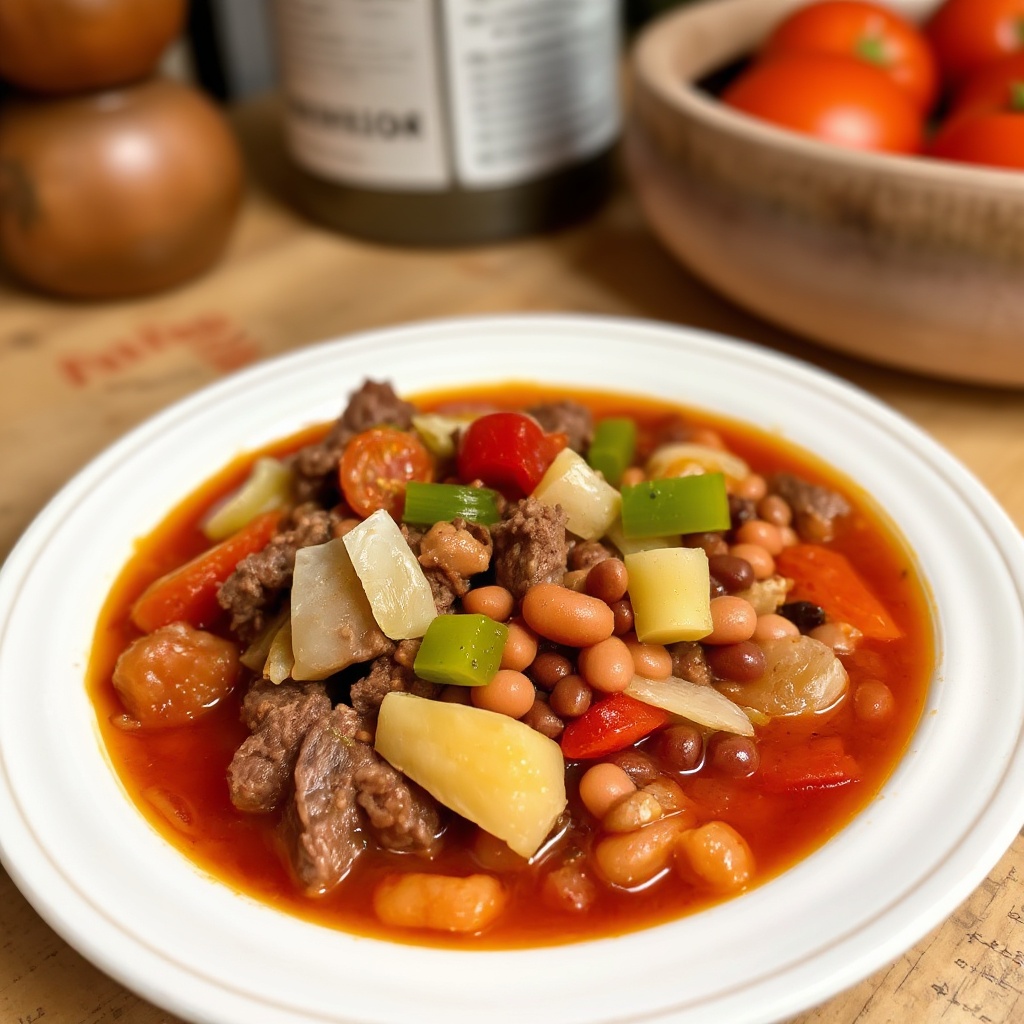 Zuppa Sostanziosa di Manzo e Verdure