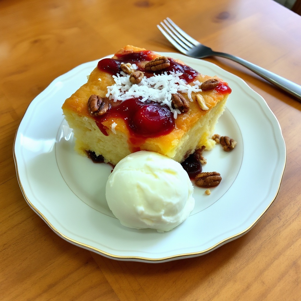 Tropical Delight Cherry Cake