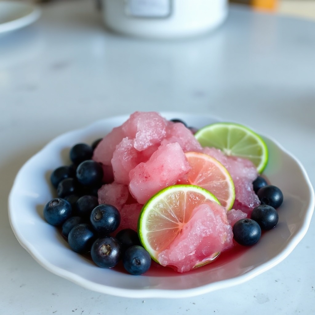 Frozen Blueberry Lime Rum Cooler